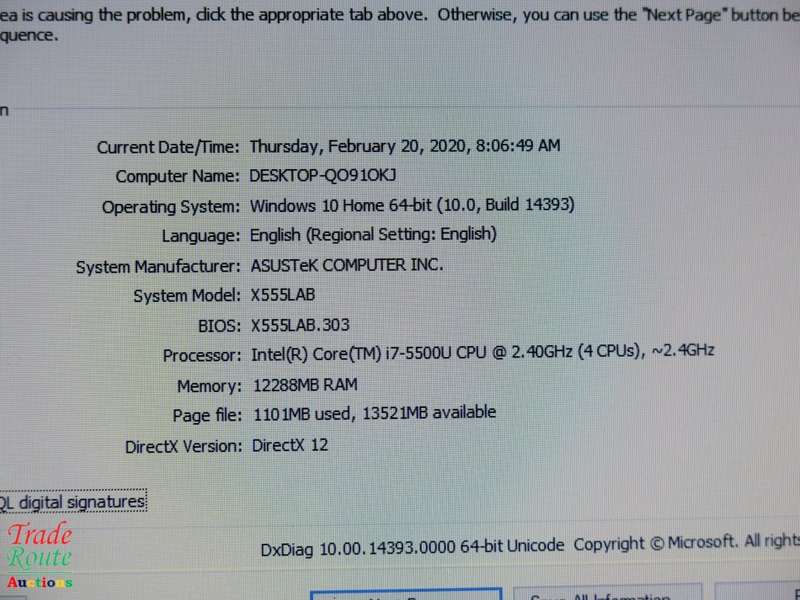 ASUS F555L LAPTOP | CORE i7 5500U 5th Gen @ 2.4GHZ  | 12GB RAM | 1TB HDD | NOTEBOOK
