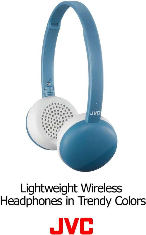 JVC HA-S20BT-A Wireless Adjustable Headband Bluetooth Headphones [COLOUR : AEGEAN BLUE]