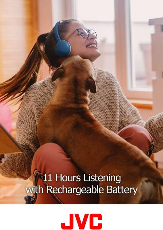 JVC HA-S20BT-A Wireless Adjustable Headband Bluetooth Headphones [COLOUR : CHARCOAL BLACK]