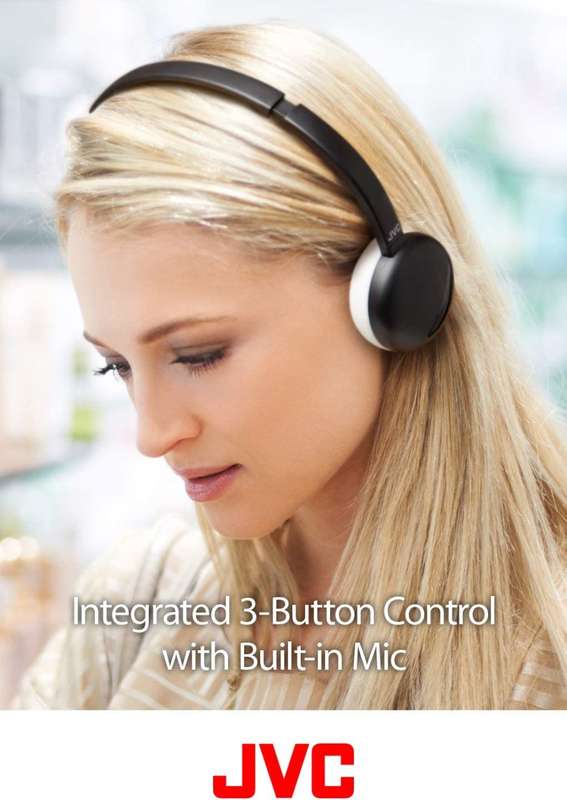 JVC HA-S20BT-A Wireless Adjustable Headband Bluetooth Headphones [COLOUR : CHARCOAL BLACK]