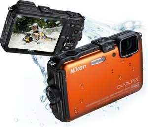 Nikon COOLPIX AW100 16 MP CMOS Waterproof Digital Camera with GPS & Full HD 1080p Video