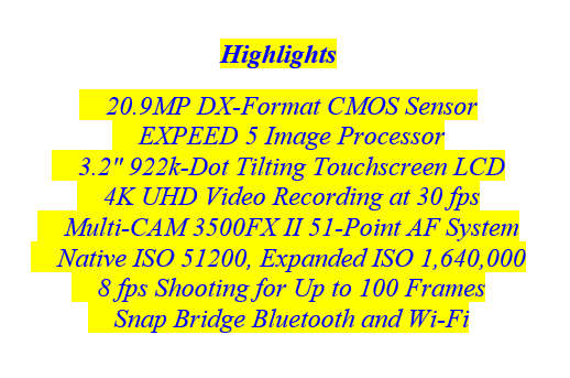 Nikon D7500 DSLR BODY ONLY | 20.9 MP DX Format Digital SLR Camera | 4K UHD VIDEO