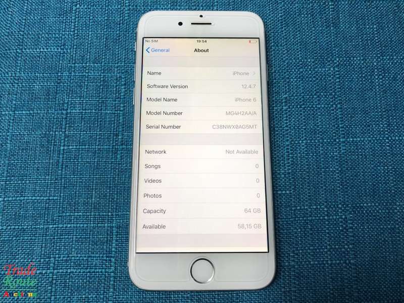 APPLE IPHONE 6 | SILVER | A1586 | MG4H2AA/A   *** APPLE IPHONE 6 ***