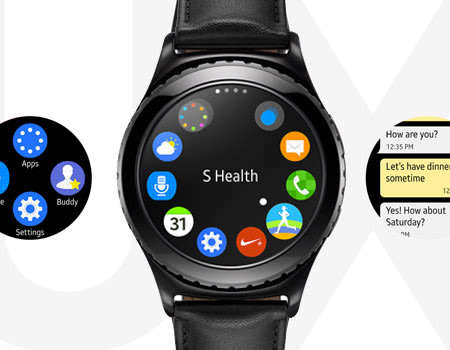 Samsung Gear S2 CLASSIC [ Dark Grey ] Smartwatch Fitness Tracker Watch