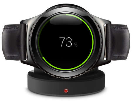 Samsung Gear S2 CLASSIC [ Dark Grey ] Smartwatch Fitness Tracker Watch