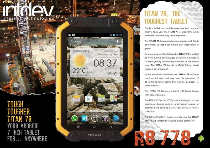 R8,500 *** CAT Titan 7R Rugged 3G Tablet [CELLPHONE]