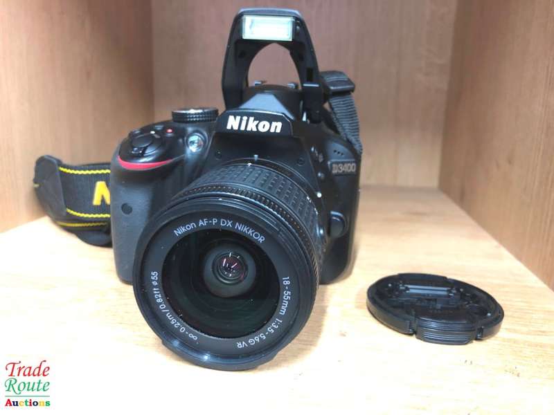 Nikon D3400 24.2 MP CMOS Digital SLR Camera body + Nikon AF-P 18-55 VR Lens Kit