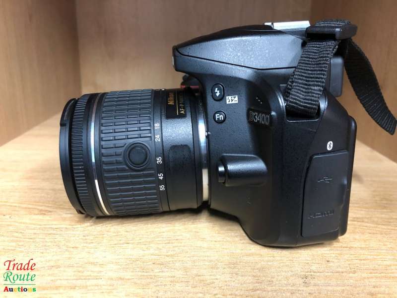Nikon D3400 24.2 MP CMOS Digital SLR Camera body + Nikon AF-P 18-55 VR Lens Kit