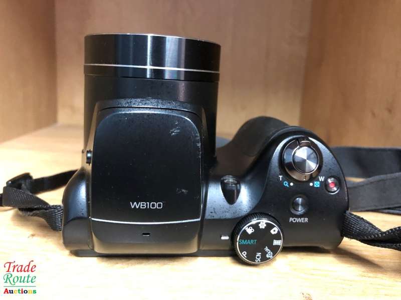Samsung WB100 16.4MP Smart Camera with 26x Optical Zoom and 3-inch LCD in Black