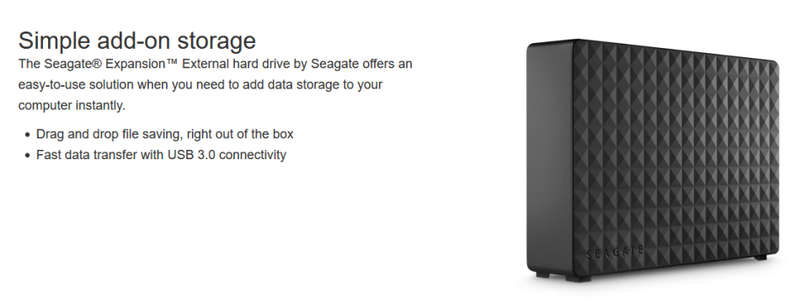 Seagate Expansion External Hard Drive 4TB