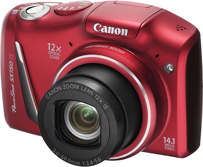 Canon PowerShot SX150 IS 14.1 MP Digital Camera with 12x Wide-Angle Optical Image Stabilized Zoom