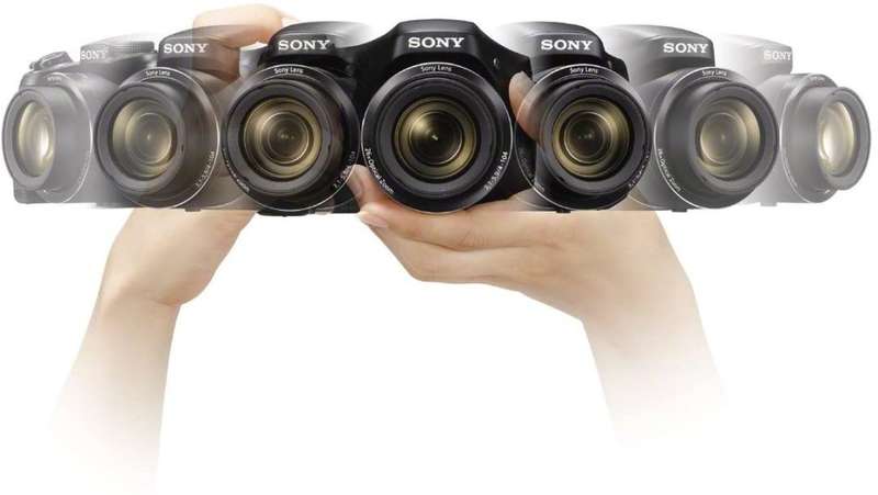Sony Cybershot DSC-H200 Black 20.1MP 26X Optical SteadyShot image stabilization Digital Camera