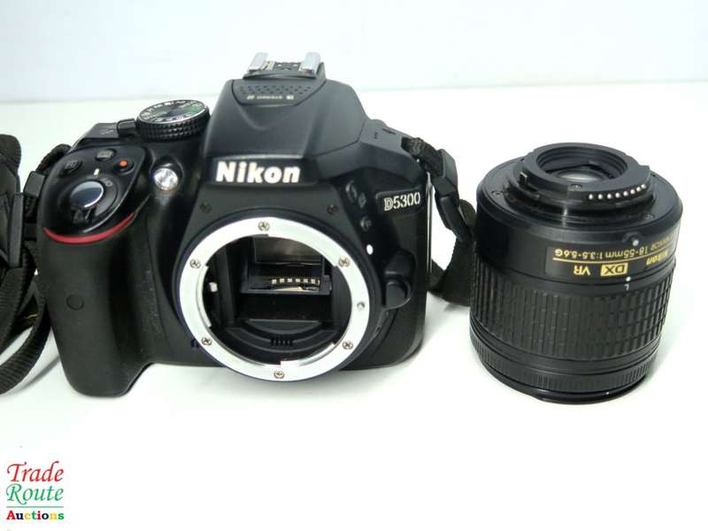NIKON D5300 DSLR CAMERA BODY [ WiFi & GPS] - [ 24.2 MP ] - [ DX ] WITH 18-55 VR II Lens Kit