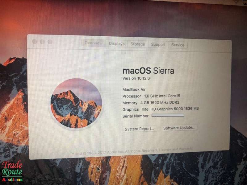 MacBook Air 11.6-inch | Core i5 1.6GHz | 4GB RAM | 128GB SSD FLASH  **  EARLY 2015 ***