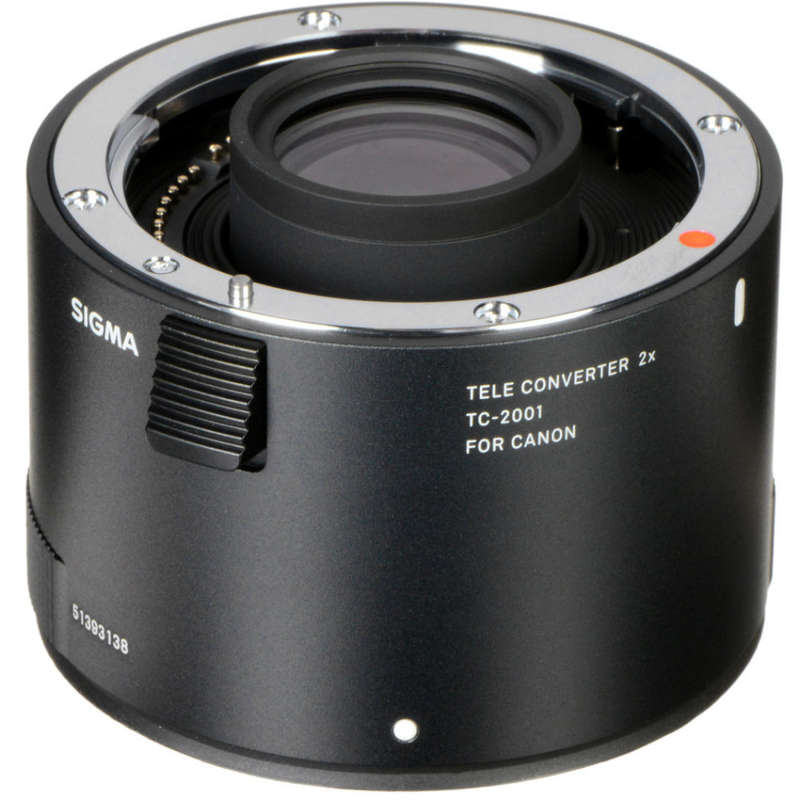 Sigma Teleconverter 2X TC-2001 for Canon DSLR (Works with Selective Lenses - Check compatibility)