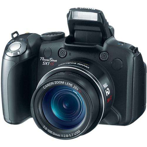 Canon PowerShot SX1IS 10 MP CMOS Digital Camera with 20x Wide Angle Optical Image Stabilized Zoom
