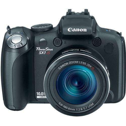 Canon PowerShot SX1IS 10 MP CMOS Digital Camera with 20x Wide Angle Optical Image Stabilized Zoom