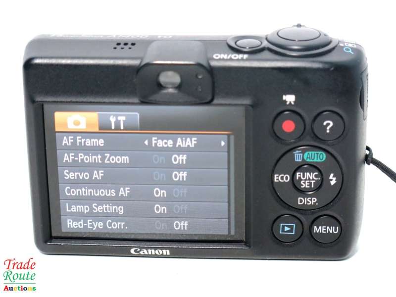 CANON PowerShot A1400 16.0 MP with 5x Digital IS Zoom 28mm Wide-Angle Lens - BLACK