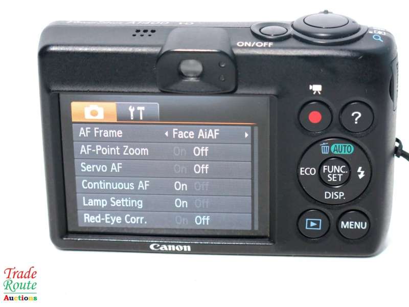 CANON PowerShot A1400 16.0 MP with 5x Digital IS Zoom 28mm Wide-Angle Lens - BLACK