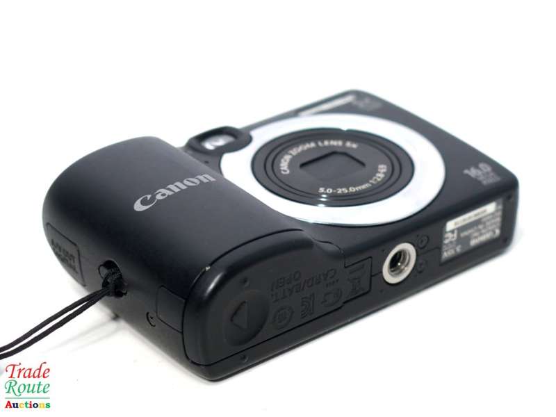 CANON PowerShot A1400 16.0 MP with 5x Digital IS Zoom 28mm Wide-Angle Lens - BLACK