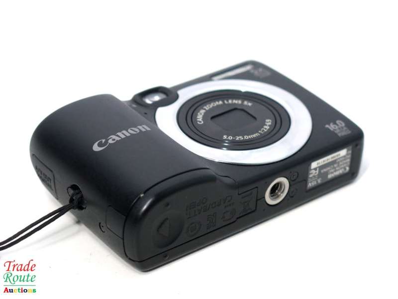 CANON PowerShot A1400 16.0 MP with 5x Digital IS Zoom 28mm Wide-Angle Lens - BLACK