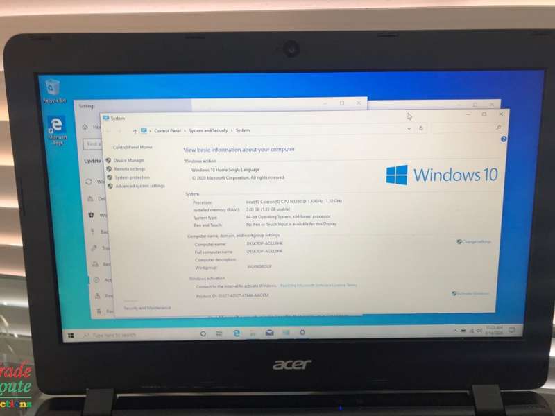 Acer Aspire ES11 ES1-132 11.6-Inch Notebook - (Intel Celeron N3350, 2GB RAM, 32 GB eMMC, Windows 10