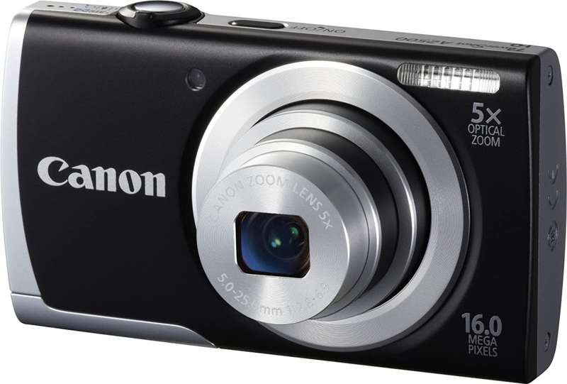 Canon PowerShot A2500 16MP Digital Camera with 5x Optical IS Zoom with 2.7-Inch LCD (BLACK)
