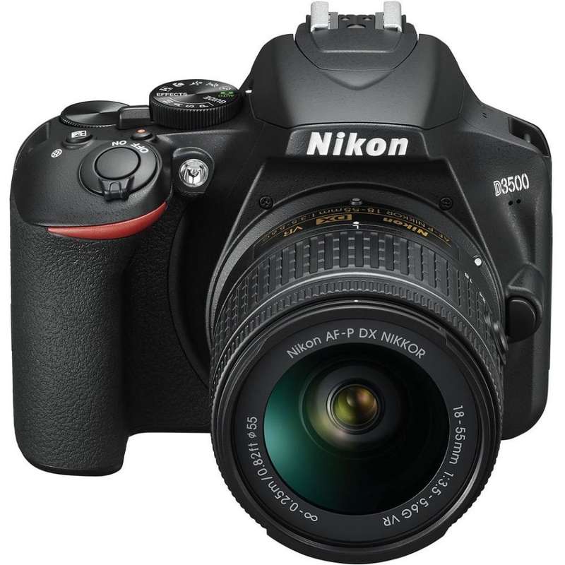Nikon D3500 24.2 MP CMOS Digital SLR Camera body + Nikon AF-P 18-55 VR Lens Kit