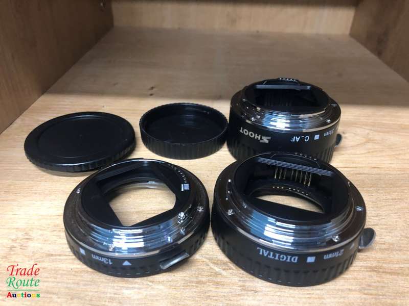 SHOOT AF Auto Focus Macro Extension Tube Set for Canon EOS EF EF-S Lens DSLR Cameras
