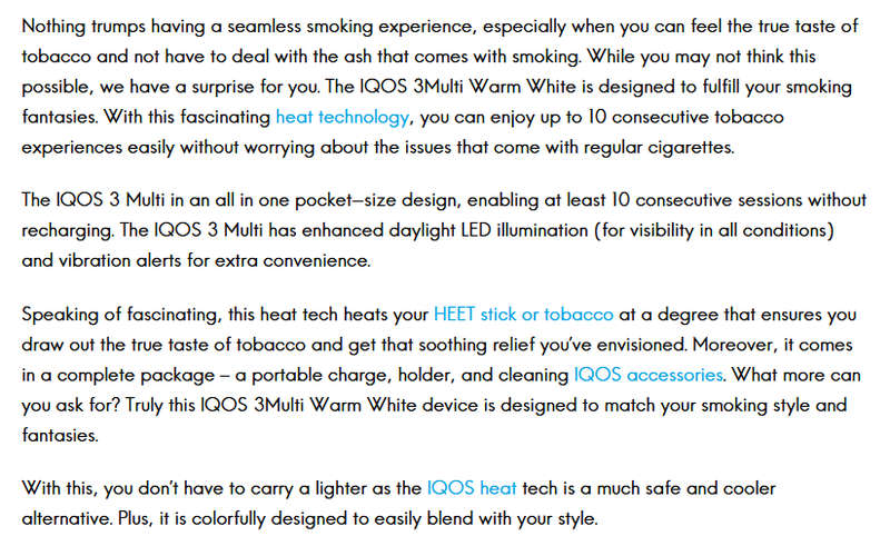 NEW IQOS 3 MULTI  WHITE - TOBACCO HEATING SYSTEM -  sealed in box