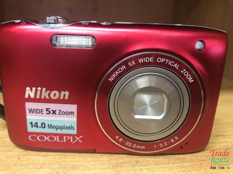 Nikon COOLPIX S3100 14 MP Digital Camera with 5x NIKKOR Wide-Angle Optical Zoom Lens - RED