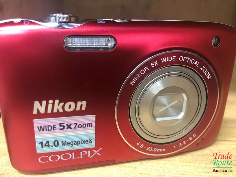 Nikon COOLPIX S3100 14 MP Digital Camera with 5x NIKKOR Wide-Angle Optical Zoom Lens - RED
