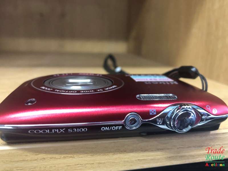 Nikon COOLPIX S3100 14 MP Digital Camera with 5x NIKKOR Wide-Angle Optical Zoom Lens - RED