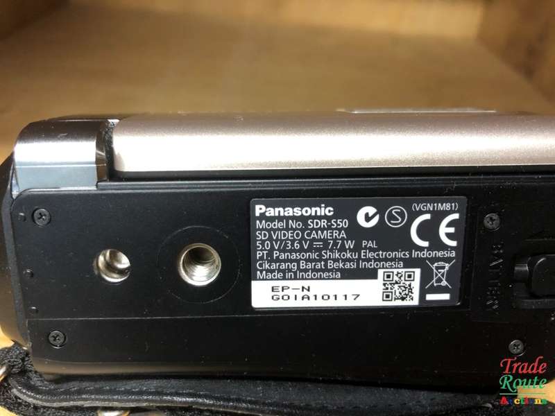 Panasonic SDR-S50 Camcorder SD Card, 78X Enhanced Optical Zoom, Wide Angle Lens- GOLD