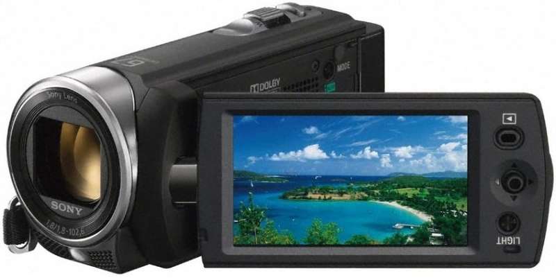 SONY DCR-SX21 CAMCORDER, 67X EXTENDED ZOOM - BLACK