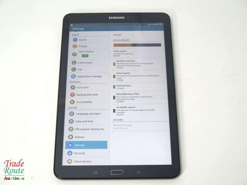 SAMSUNG GALAXY TAB E | 3G + WIFI | 8GB |BLACK | 9.6" | SM-T561 | 1200 x 800 Pixels