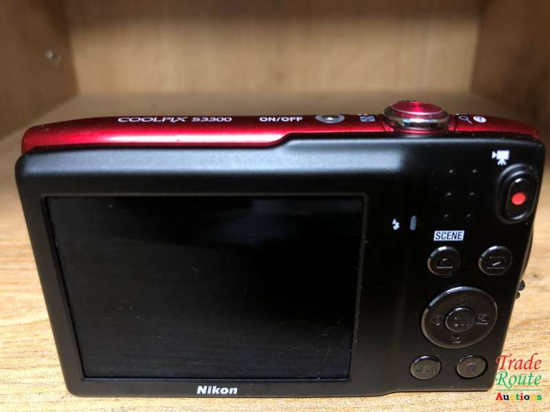 Nikon COOLPIX S3300 16 MP Digital Camera with 6x Zoom NIKKOR Glass Lens and 2.7-inch LCD (Red)