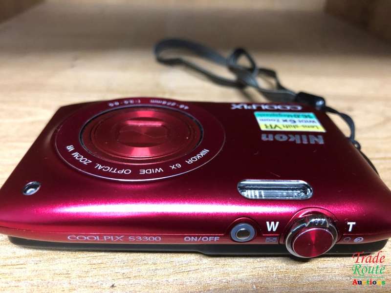 Nikon COOLPIX S3300 16 MP Digital Camera with 6x Zoom NIKKOR Glass Lens and 2.7-inch LCD (Red)