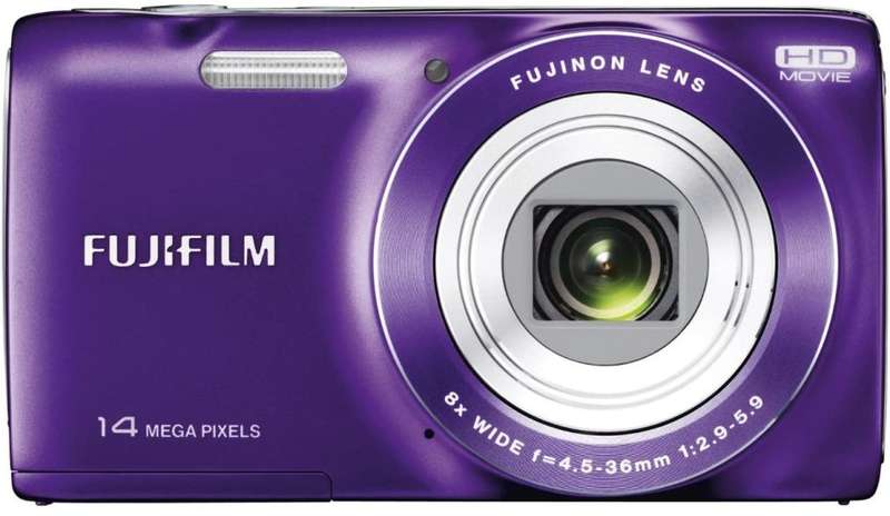 Fujifilm JZ100 14MP Point and Shoot Camera (Purple) with 8X Optical Zoom -  2.7 inch LCD Screen