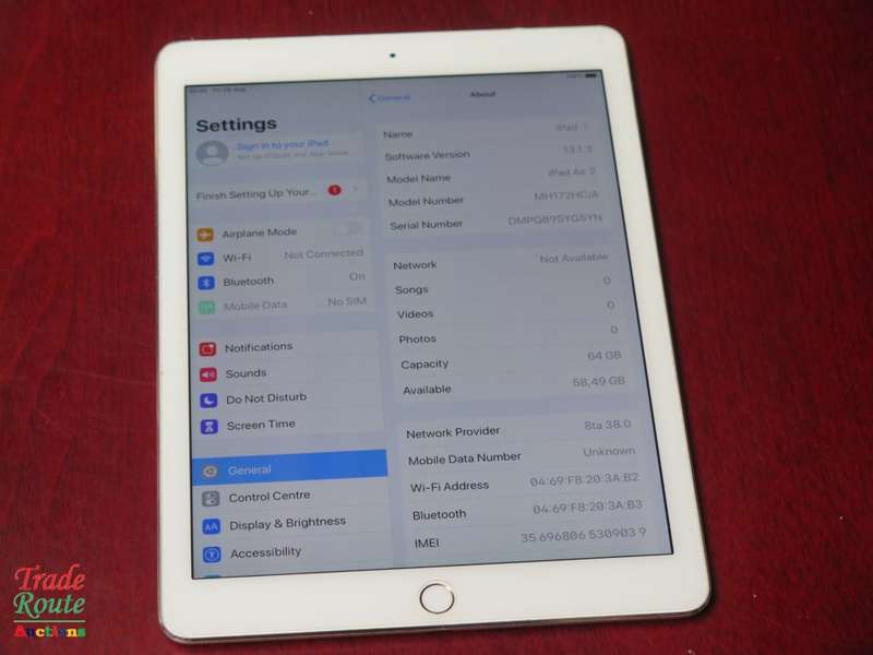 IPAD AIR 2 | MH172HC/A | 64GB | CELLULAR 4G + WiFi | GOLD | RETINA DISPLAY  | FINGERPRINT ID