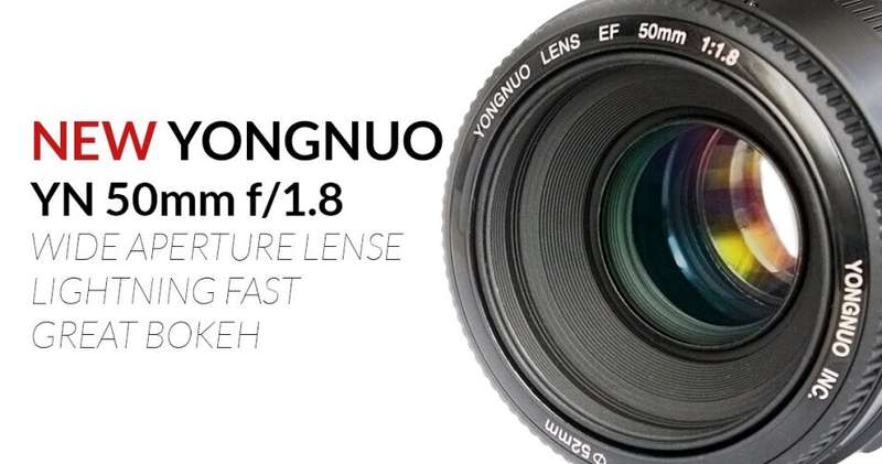 PRIME LENS - Yongnuo YN 50mm f/1.8 50mm Lens for Canon EF - Fits Canon DSLR Cameras