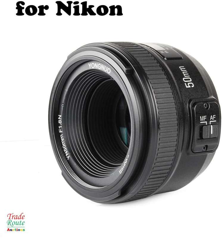 Yongnuo YN 50mm f/1.8 Lens for Nikon F - Fits Nikon DSLR Cameras YN50MM F1.8N [PRIME LENS]