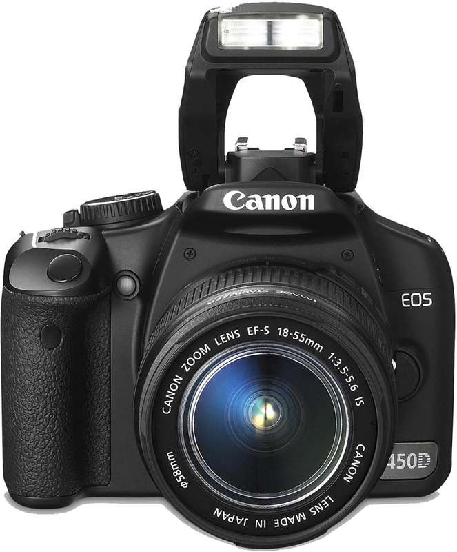 Canon EOS 450D DigitalSLR camera 12.2 Megapixels with Canon 18-55mm Lens Kit
