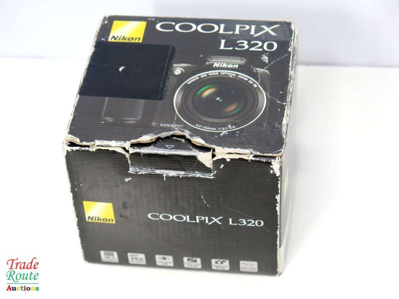 Nikon Coolpix L320 16.1MP Digital Camera with 26x Optical Zoom [ BLACK ] 720p HD Video