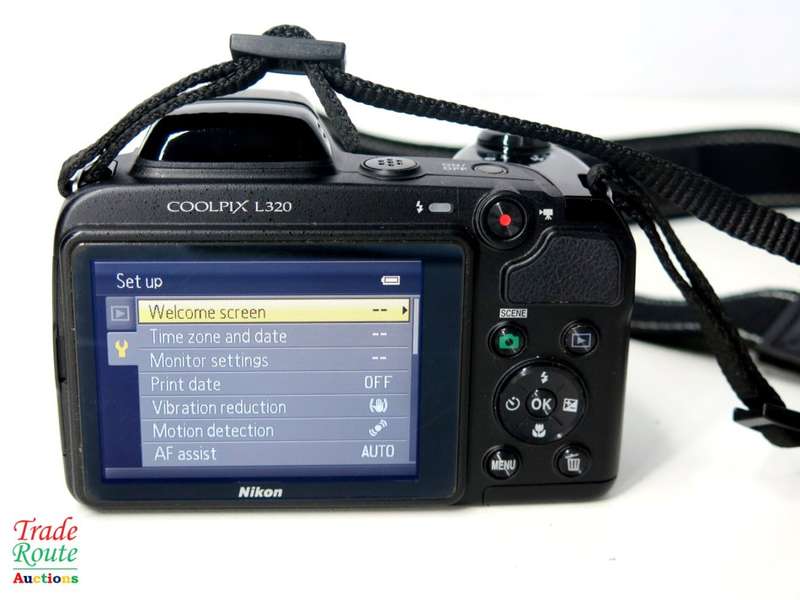 Nikon Coolpix L320 16.1MP Digital Camera with 26x Optical Zoom [ BLACK ] 720p HD Video