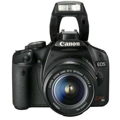 Canon EOS KISS X3 [ CANON 500D EQUIVALENT ] with 18-55mm IS Digital SLR camera 15.1 MP