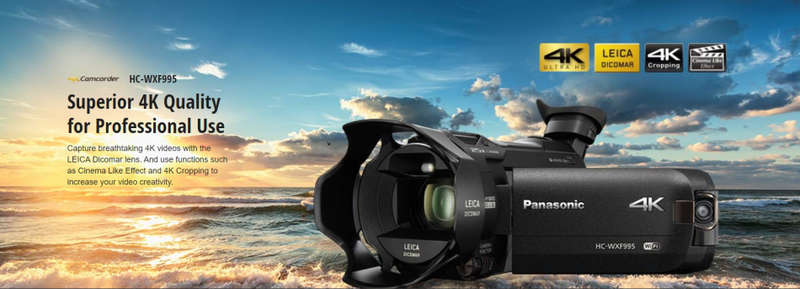 Panasonic HC-WXF995 4K ULTRA HD Camcorder - Leica Dicomar Lens