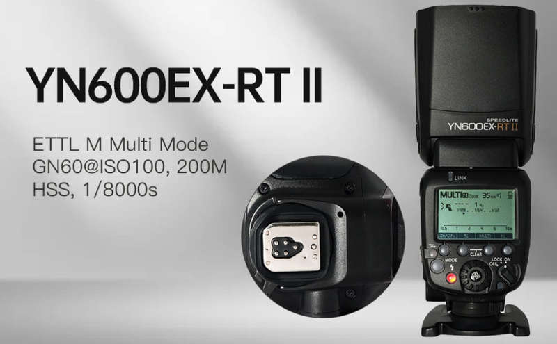 YONGNUO YN600EX-RT II Wireless Flash Speedlite with Optical Master and TTL HSS for Canon