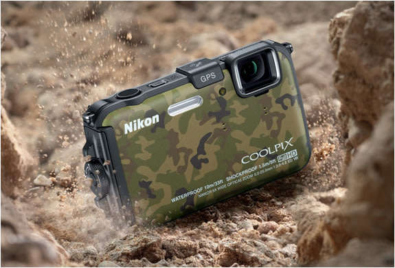 Nikon COOLPIX AW100 16 MP CMOS Waterproof Digital Camera with GPS and Full HD 1080p Video