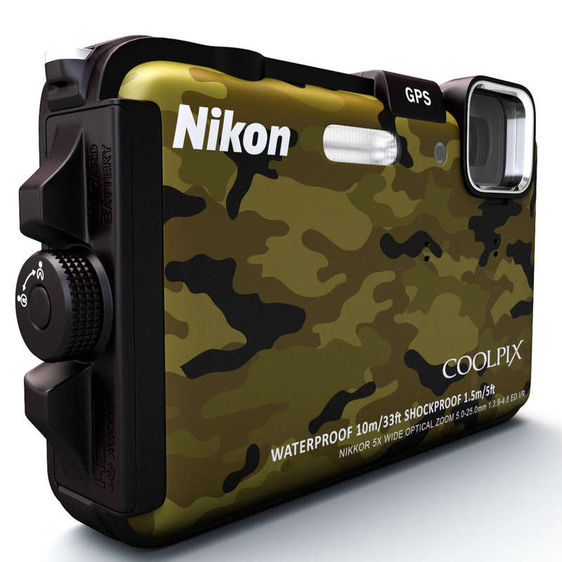 Nikon COOLPIX AW100 16 MP CMOS Waterproof Digital Camera with GPS and Full HD 1080p Video